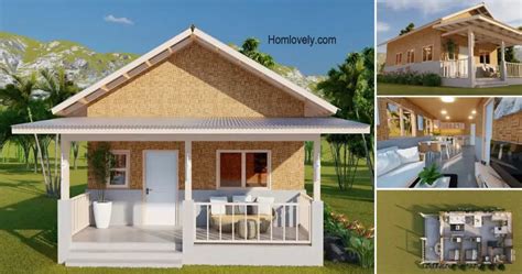 69 Sqm Wonderful Half Concrete Amakan House Design Idea .